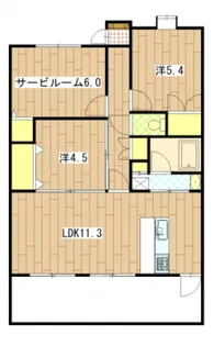 ウイング三滝観音台【9階】の間取り