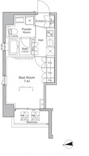 プラウドフラット浅草橋【6階】の間取り