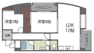 Jenes Nikkou【10階】の間取り