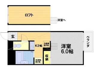 LOFTY小桜【1階】の間取り