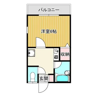 プロムナード生麦C【1階】の間取り