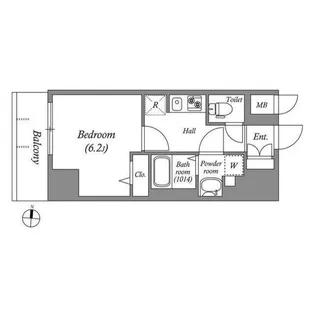 N-stage両国【2階】の間取り