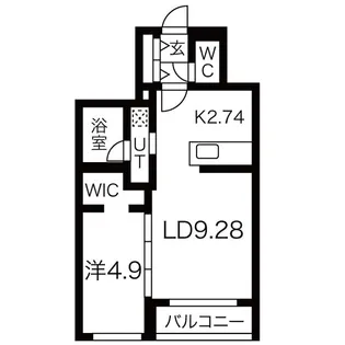 リベッキオ豊平公園【3階】の間取り