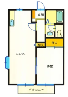 セレッソII B棟【2階】の間取り