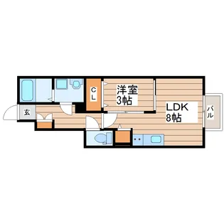 プログレス富沢南I【1階】の間取り