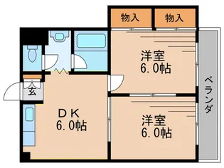 第3ルナマンション【4階】の間取り