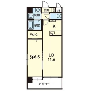 mon reve平成【4階】の間取り