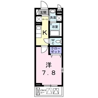 ロン ボヌール 宇治【2階】の間取り