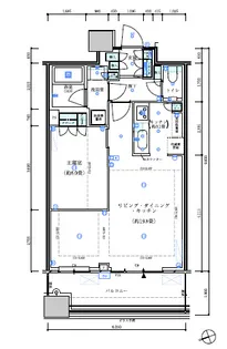 パークタワー勝どきサウス【44階】の間取り