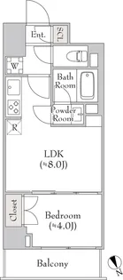 ルミーク関内II【4階】の間取り