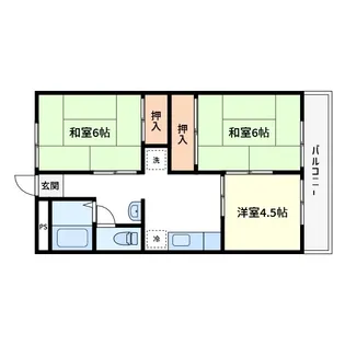 アーバンハイツ飯野【1階】の間取り