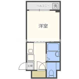 セラ岸ノ里【1階】の間取り