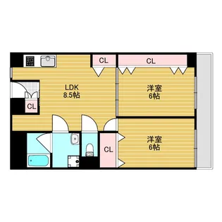 秀英マンション【3階】の間取り