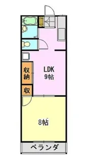 メゾンリッキー【1階】の間取り