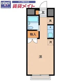 エステートピア蘭【2階】の間取り