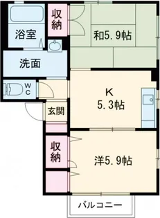 ヴァレー・アグスタ【2階】の間取り