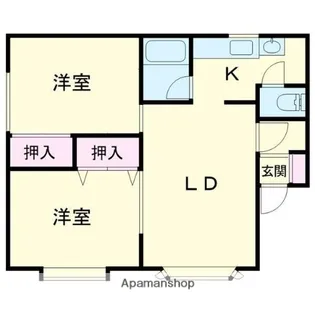 コーポR 2【3階】の間取り