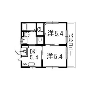 TENDER YAZAWA【2階】の間取り