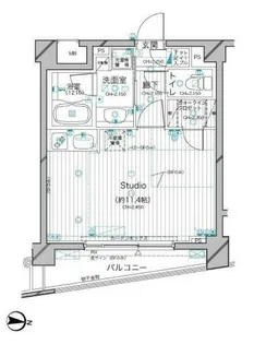 ディナック船橋【6階】の間取り