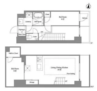IPSE代々木上原の間取り