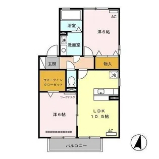 リビングタウン家代の里【2階】の間取り