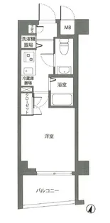 エクセリア二子多摩川【2階】の間取り