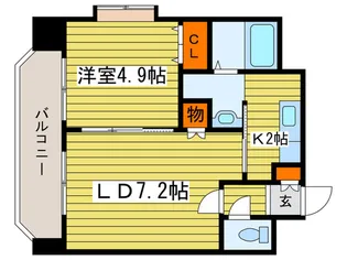 Pavillon Blanc Hiragishi【8階】の間取り