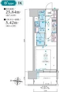 リヴシティ新栄【4階】の間取り