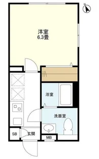 ウェルスクエアイズム目白EAST【1階】の間取り