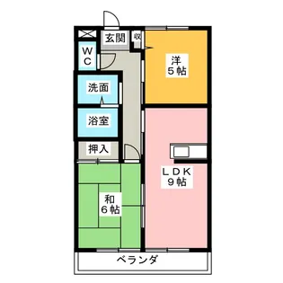 カーサ・花水木【2階】の間取り