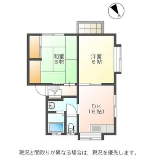 グリーンハイム小針【1階】の間取り
