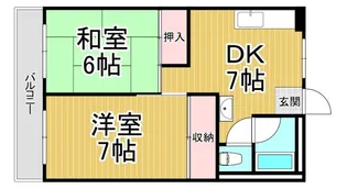 ニューサンヤマイチ【4階】の間取り