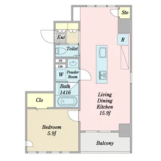 ROCHE LIEN【4階】の間取り