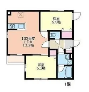 (仮称)新川レジデンス【1階】の間取り