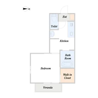 サンミラノ・ハイツ【1階】の間取り