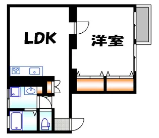 ル・レーヴ中山南【3階】の間取り