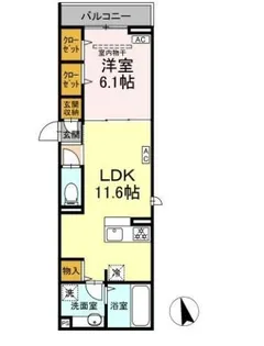 D-ASSET 小金井本町【3階】の間取り