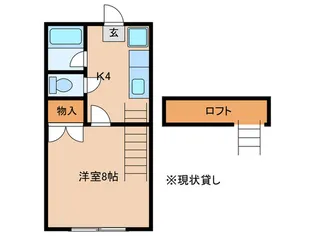 プラムハイツ【1階】の間取り