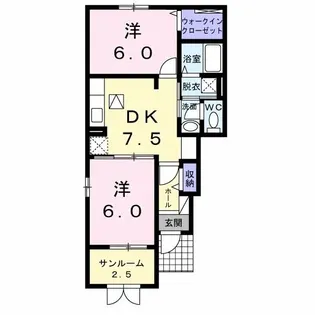 ピアニーII【1階】の間取り