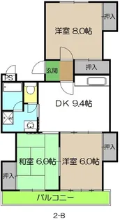 パークサイド葛島【2階】の間取り