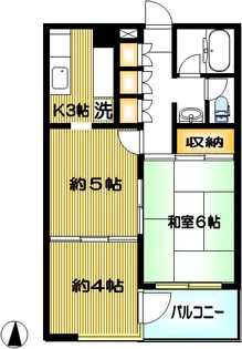 アーバン祖師谷【1階】の間取り