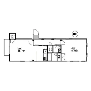 マンション芝白金II【4階】の間取り