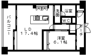 PROT K【4階】の間取り