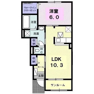 エレガントシーズン【1階】の間取り