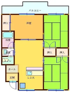 ウエストヒルズ【2階】の間取り