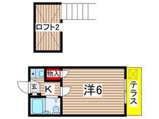 ガヴァナ-ズア-ムスA【1階】の間取り