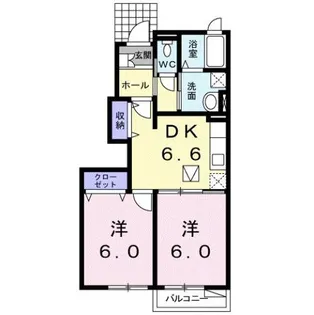 グレイスフル早川【1階】の間取り