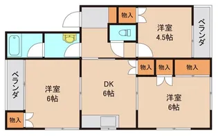 アパキャッスルC【1階】の間取り