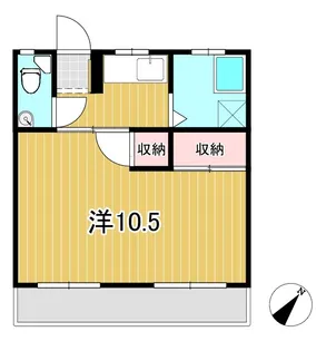 横山アパート【2階】の間取り