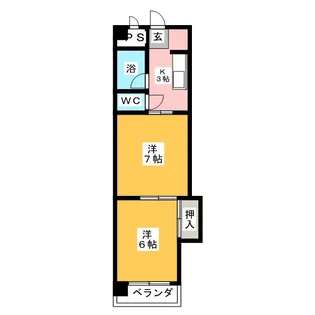 見晴マンション【1階】の間取り